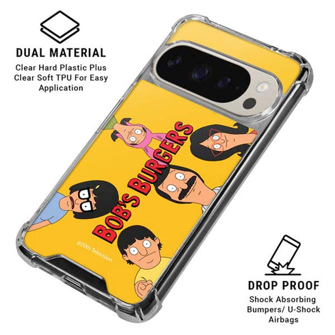 Bobs Burgers Stare Google Pixel 9/9 Pro Clear Case